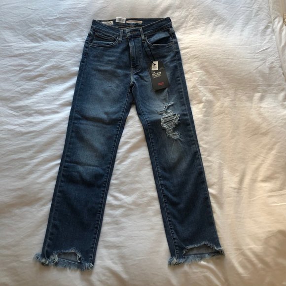 Levi's 724 High Rise Straight Cropped Jeans (NWT) - Picture 1 of 5